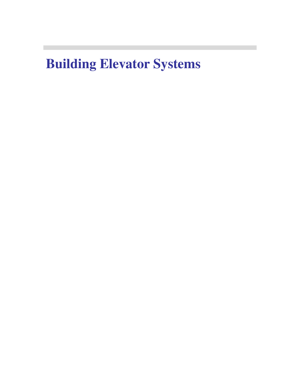 VTU eNotes On Building Elevator Systems  For Civil Engineering - Page 2
