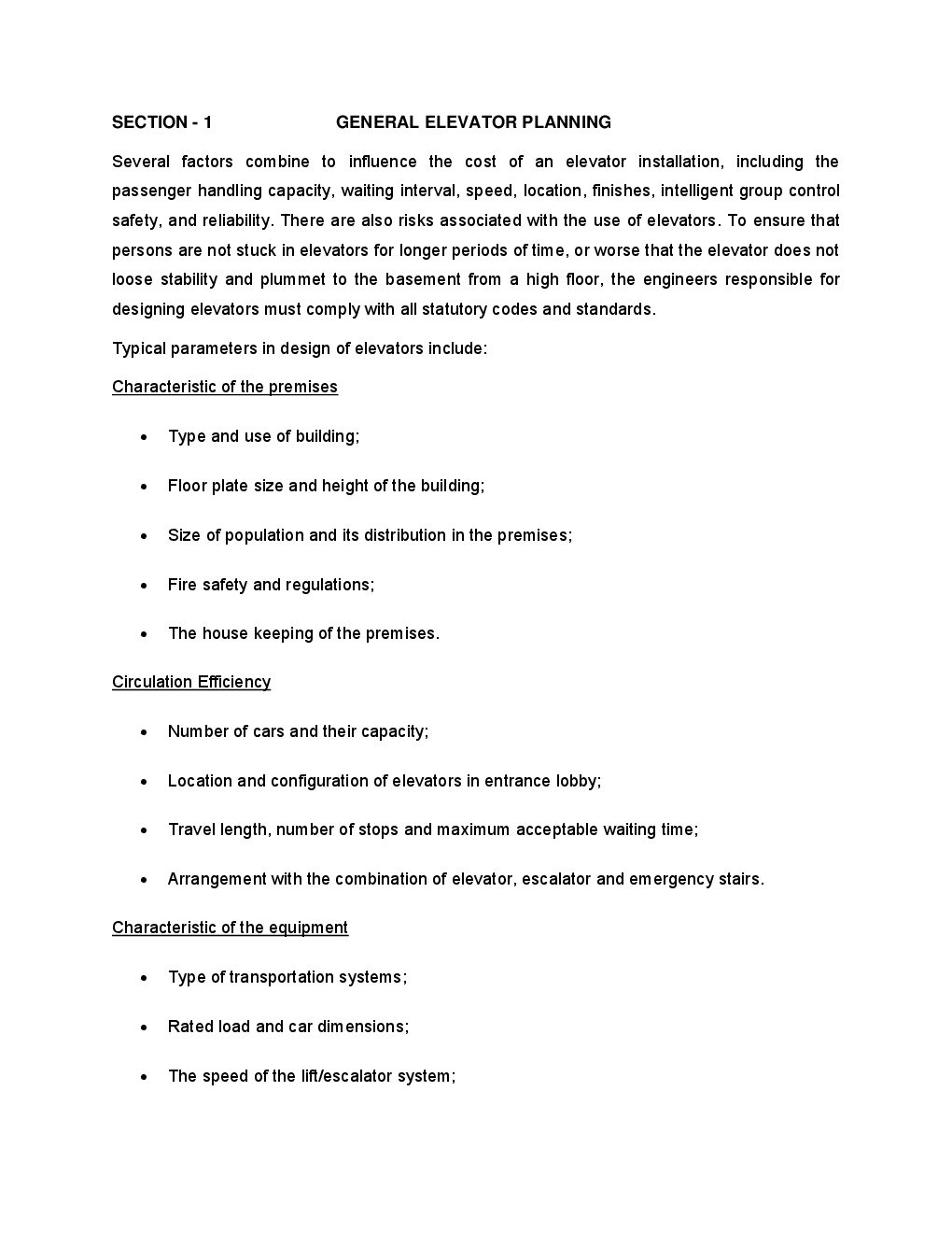 VTU eNotes On Building Elevator Systems  For Civil Engineering - Page 4