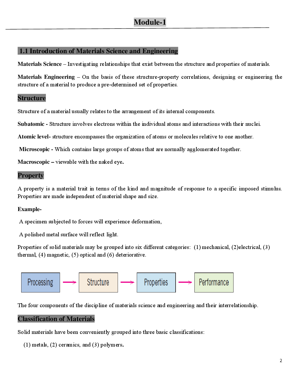 VTU eNotes On Materials Engineering & Metallurgy  For Civil Engineering - Page 2