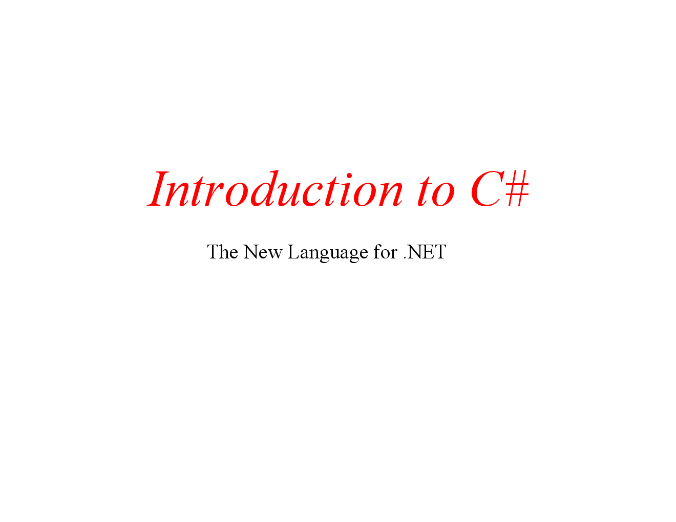 VTU eNotes On Introduction to C# For Computer Science Engineering - Page 2
