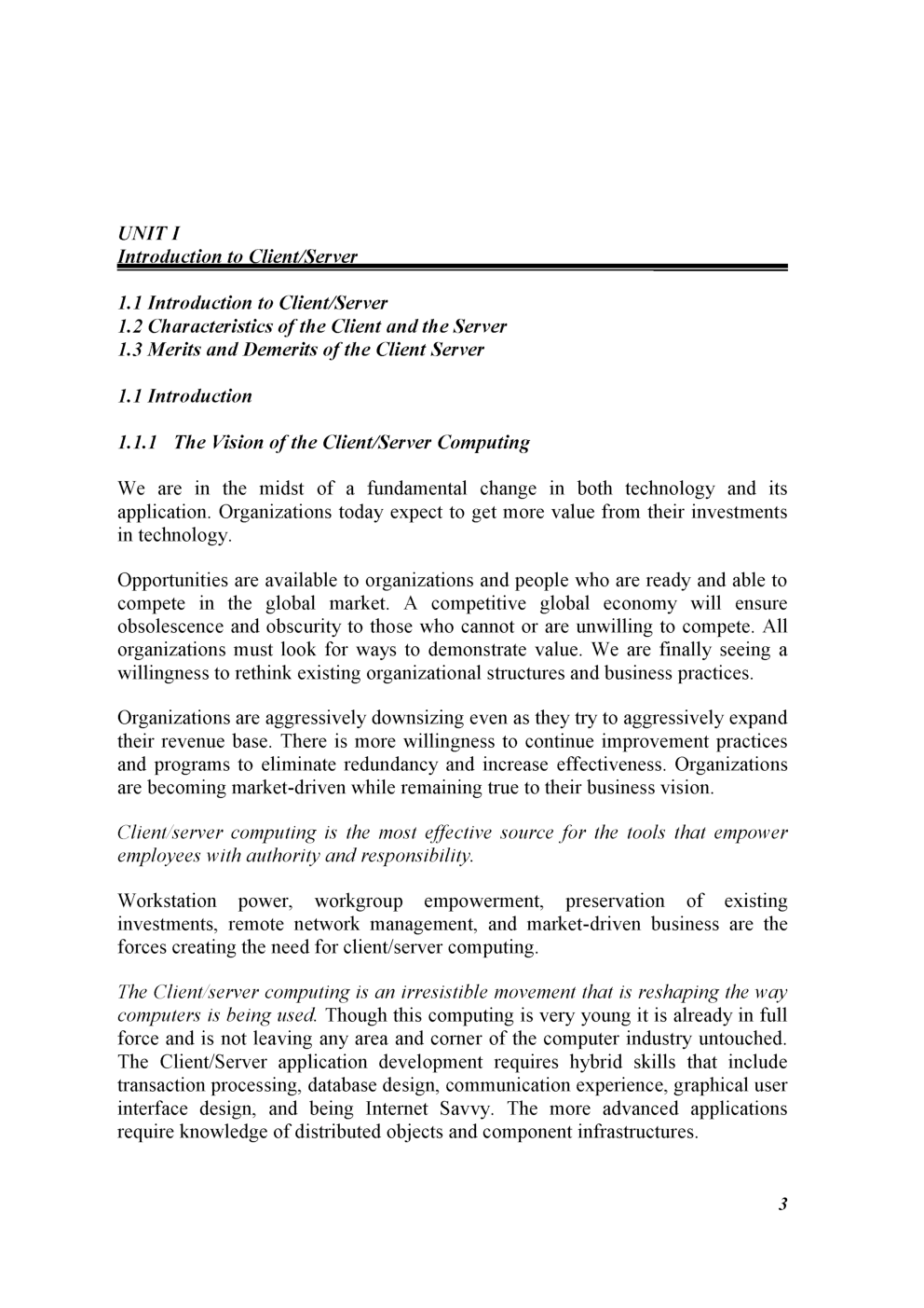 VTU eNotes On Client Server Architecture For Computer Science Engineering - Page 4