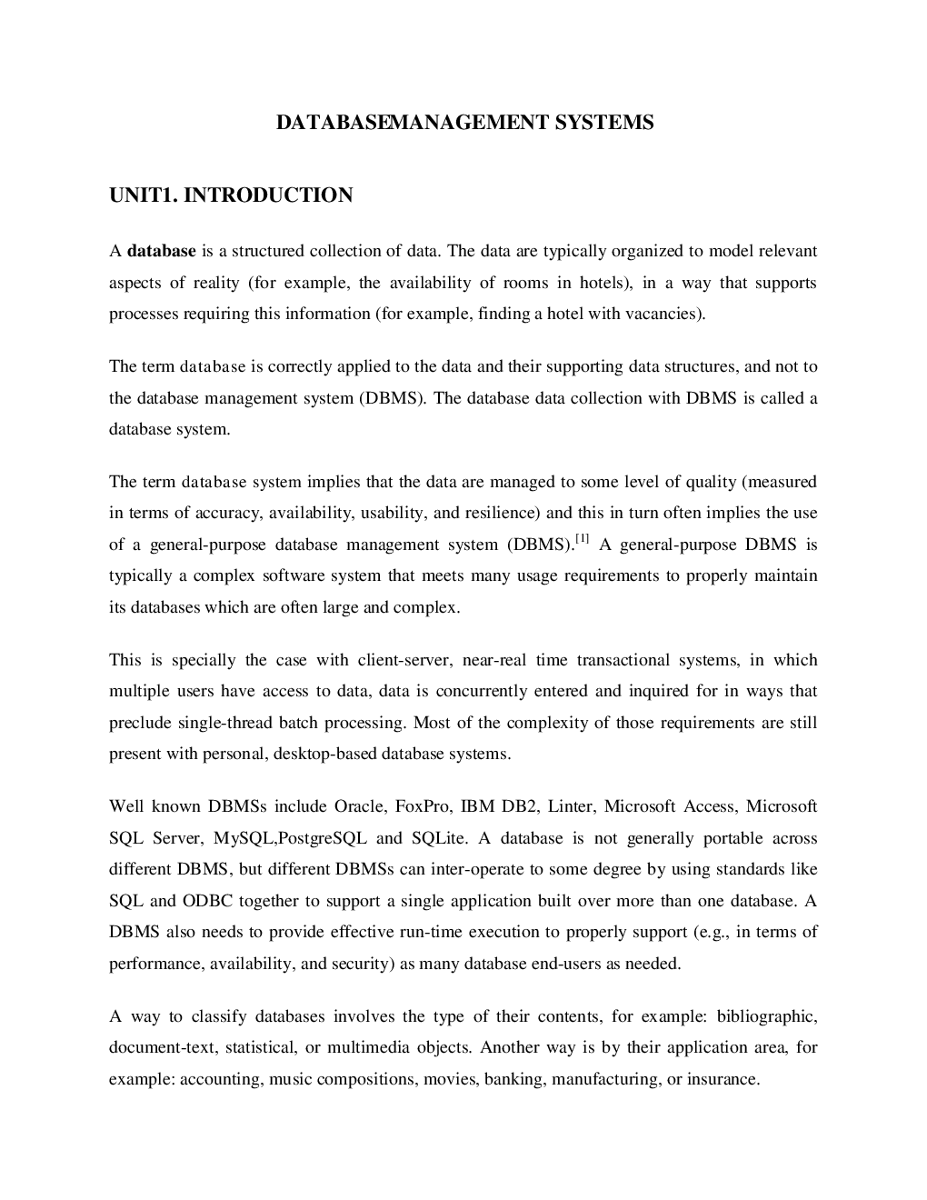 VTU eNotes On Data Management Systems For Computer Science Engineering - Page 2