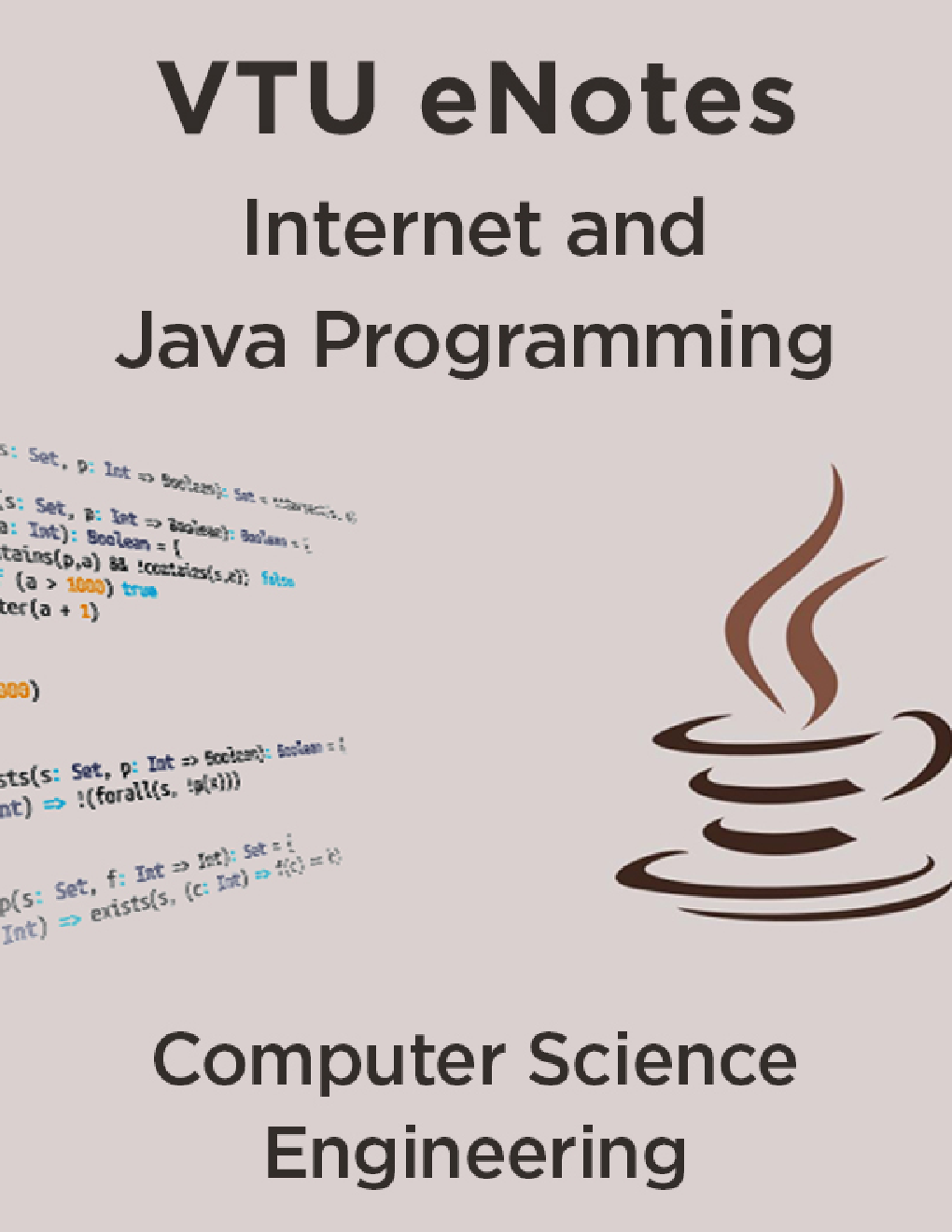 VTU eNotes On Internet And Java Programming For Computer Science Engineering - Page 1