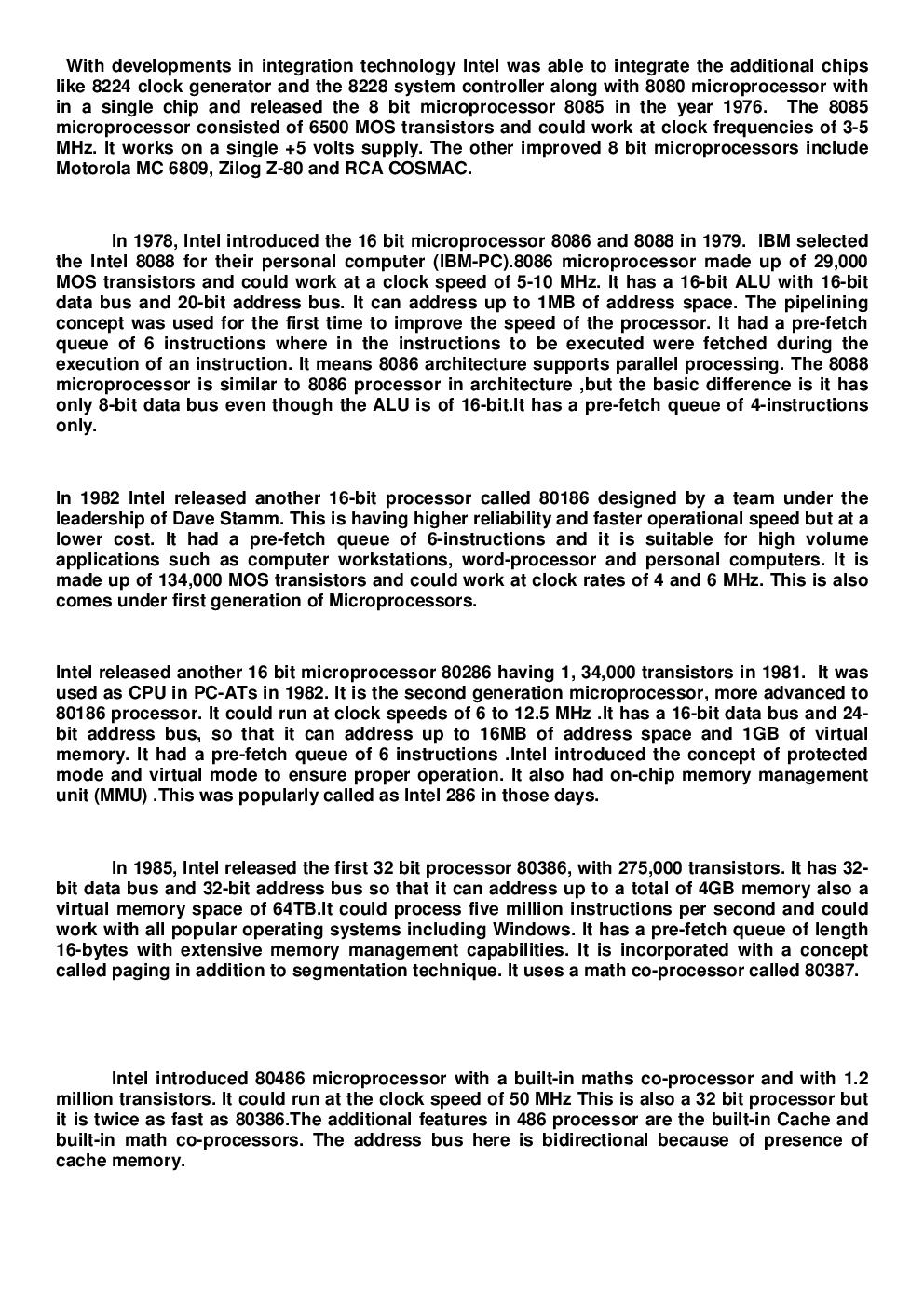 VTU eNotes On Microprocessors & Microcomputer For Computer Science Engineering - Page 3