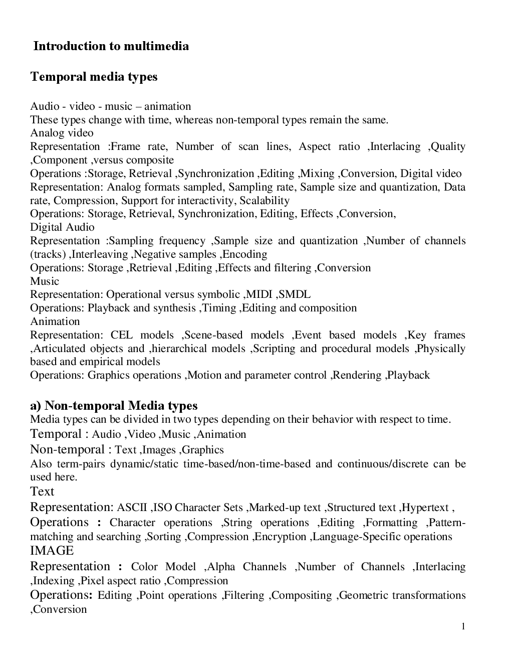 VTU eNotes On Multimedia For Computer Science Engineering - Page 2
