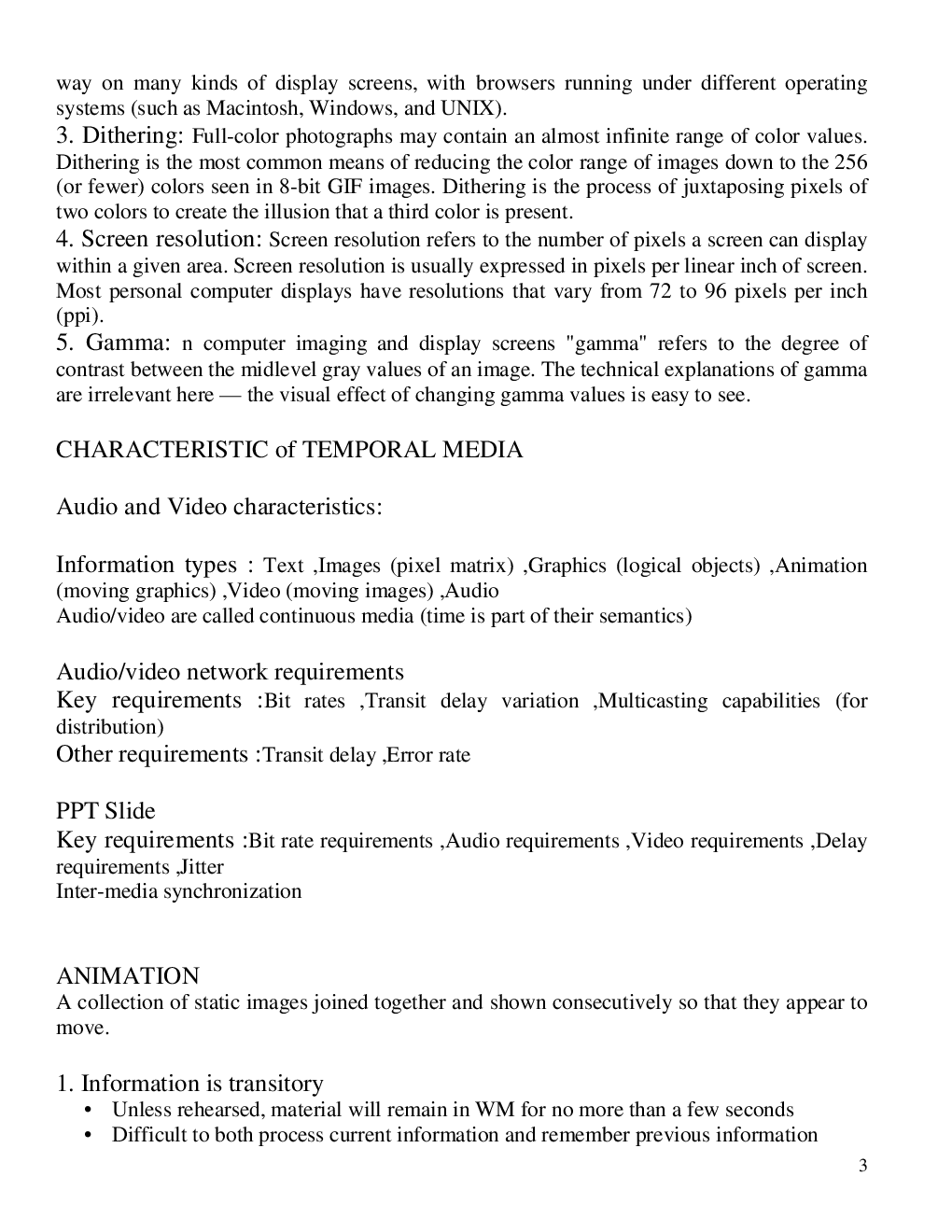 VTU eNotes On Multimedia For Computer Science Engineering - Page 4