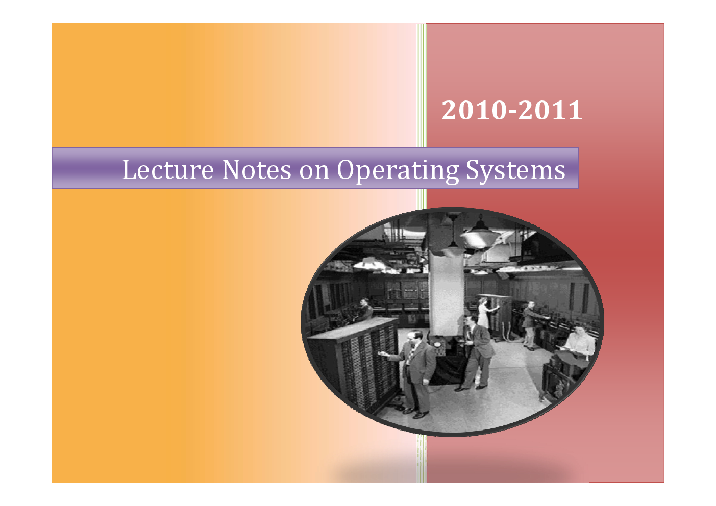 VTU eNotes On Operating System-I For Computer Science Engineering - Page 2
