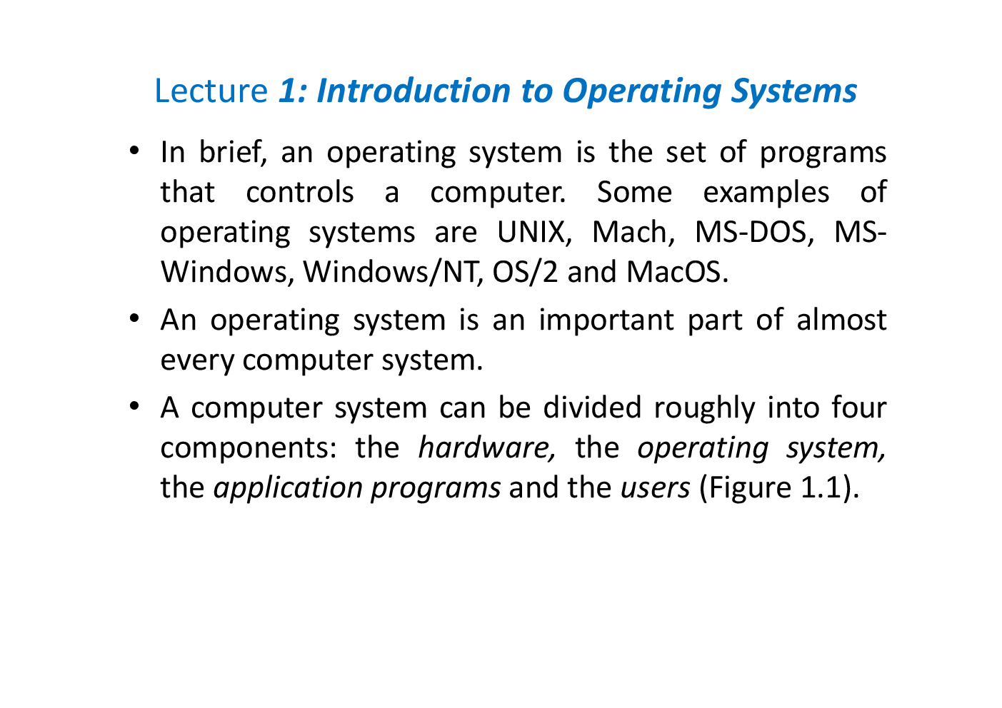 VTU eNotes On Operating System-I For Computer Science Engineering - Page 4