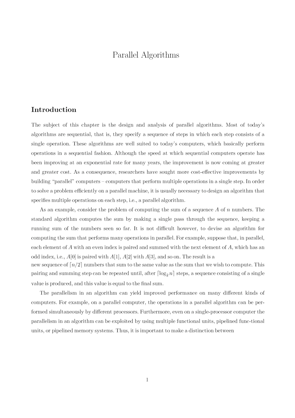 VTU eNotes On Parallel Algorithms For Computer Science Engineering - Page 2