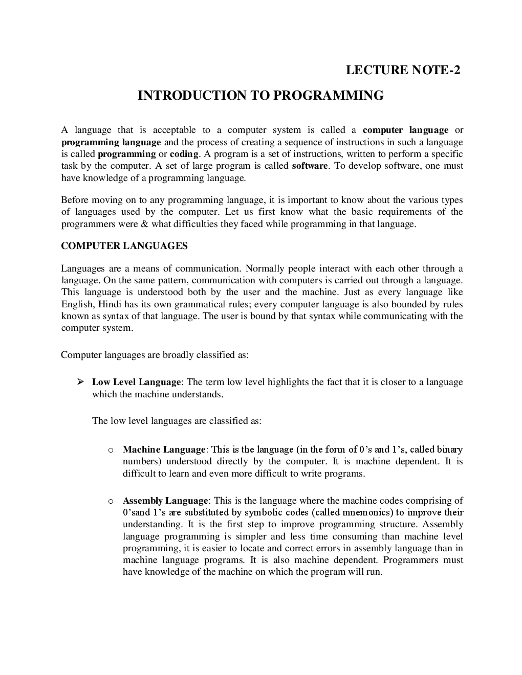 VTU eNotes On Programming & Data Structure For Computer Science Engineering - Page 5
