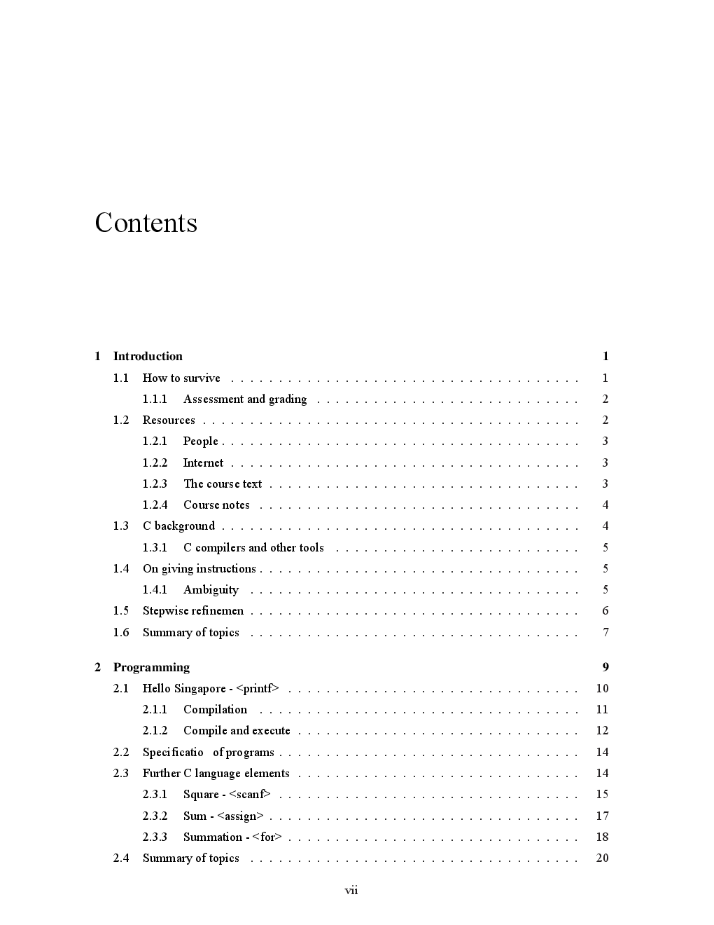 VTU eNotes On Programming Methodology in C For Computer Science Engineering - Page 3