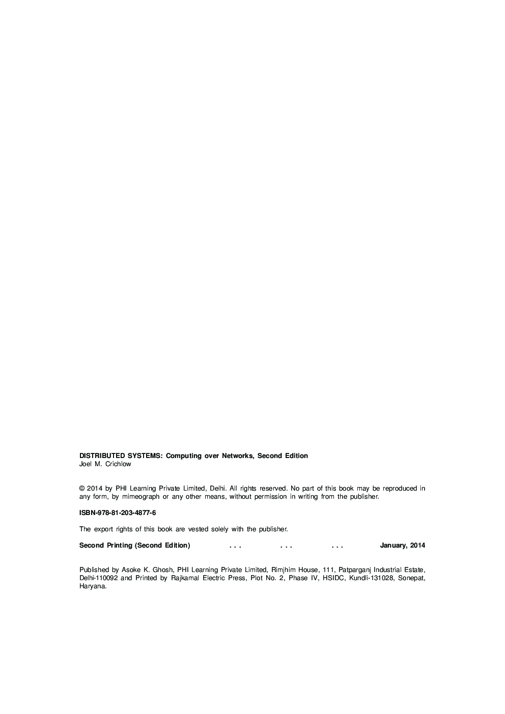 Distributed Systems : Computing Over Networks - Page 3