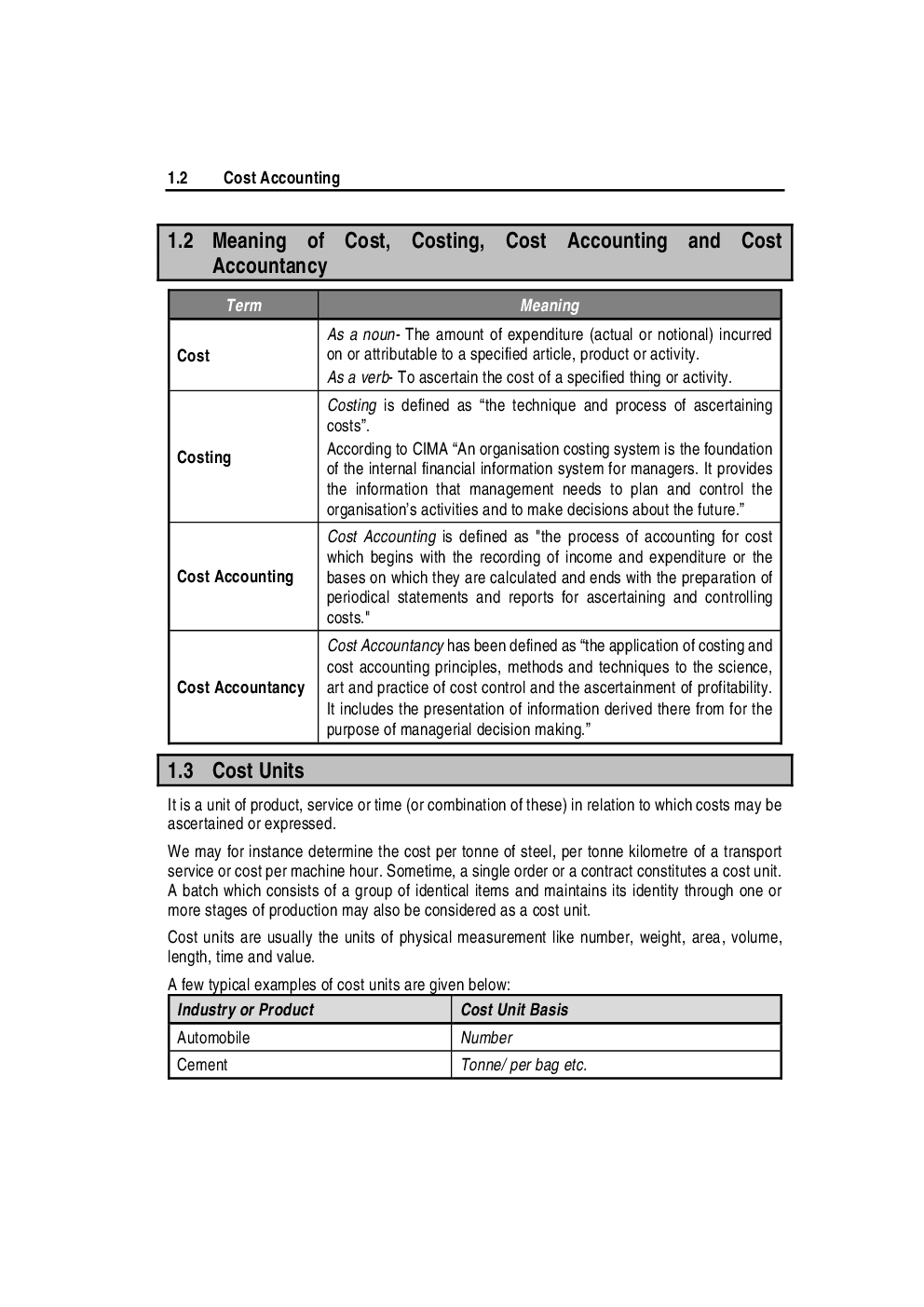 Study Material Practice Manual  Cost Accounting And Financial Management Group-1 For CA IPCC 2018 (English) - Page 3