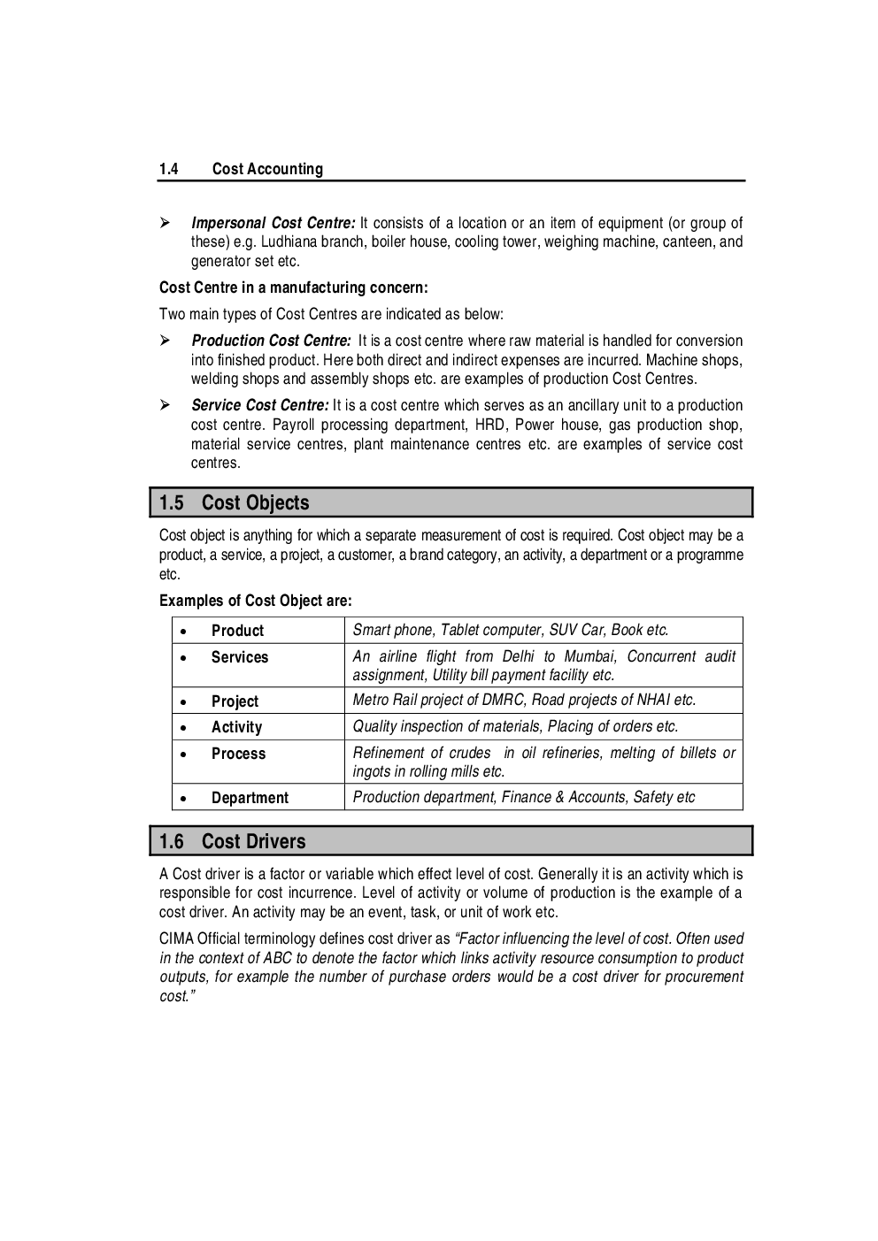 Study Material Practice Manual  Cost Accounting And Financial Management Group-1 For CA IPCC 2018 (English) - Page 5