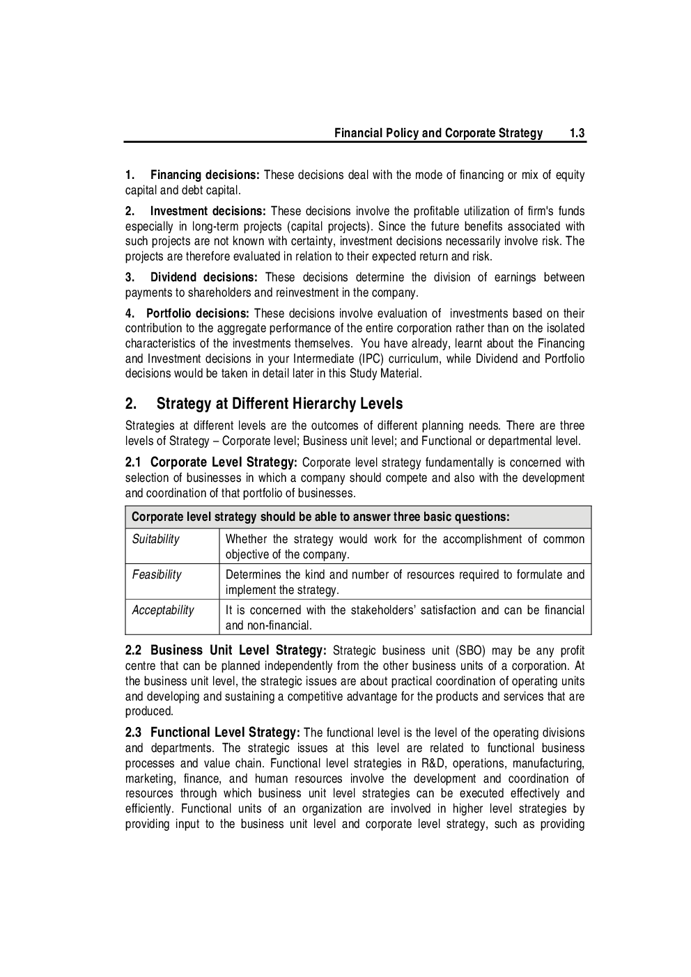 Study Material Practice Manual Strategic Financial Management Group-1 For CA Final 2018 (English) - Page 4