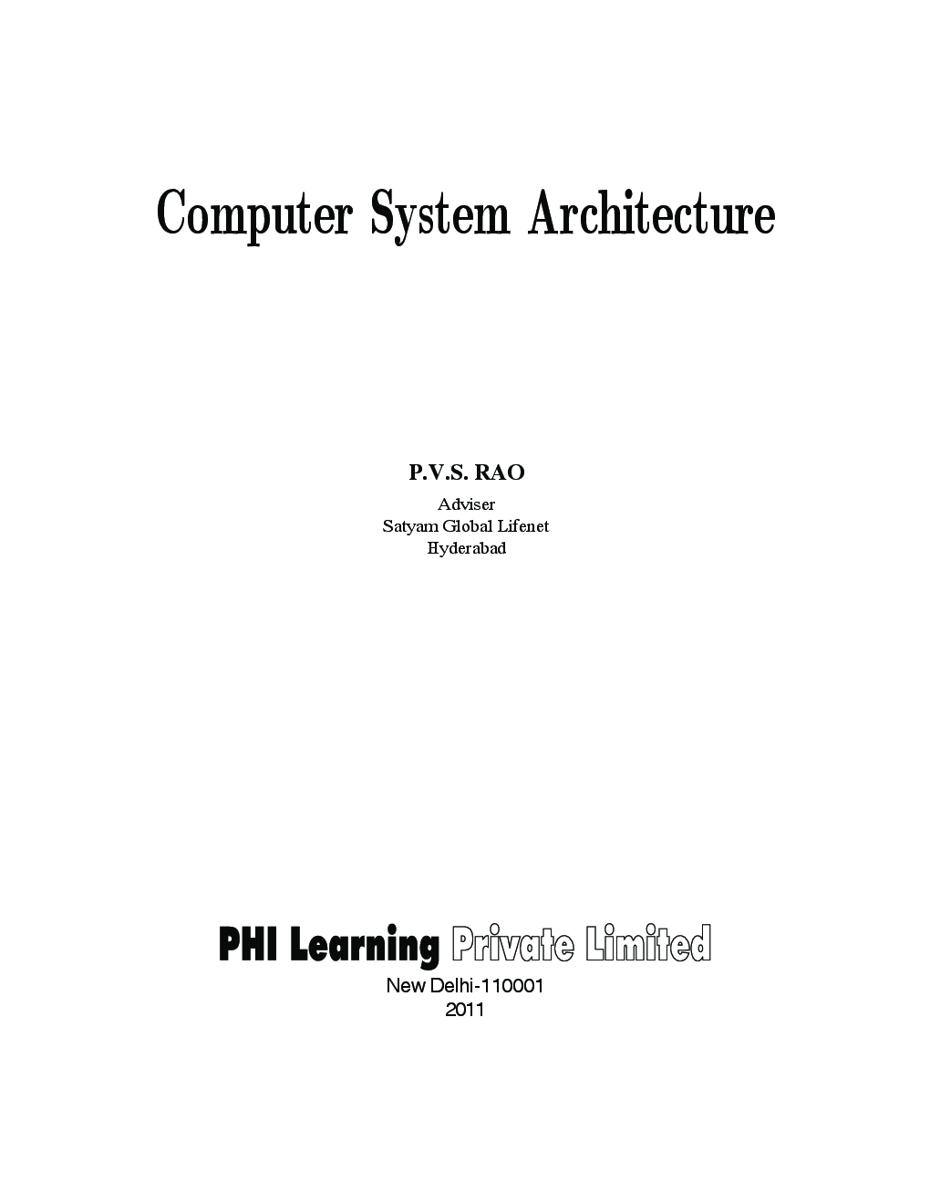 Computer System Architecture - Page 2