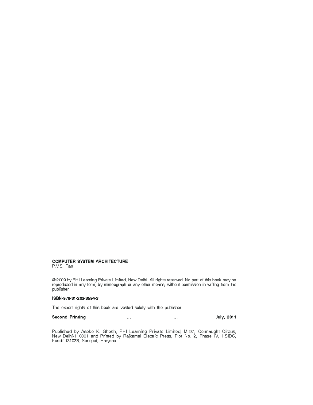 Computer System Architecture - Page 3