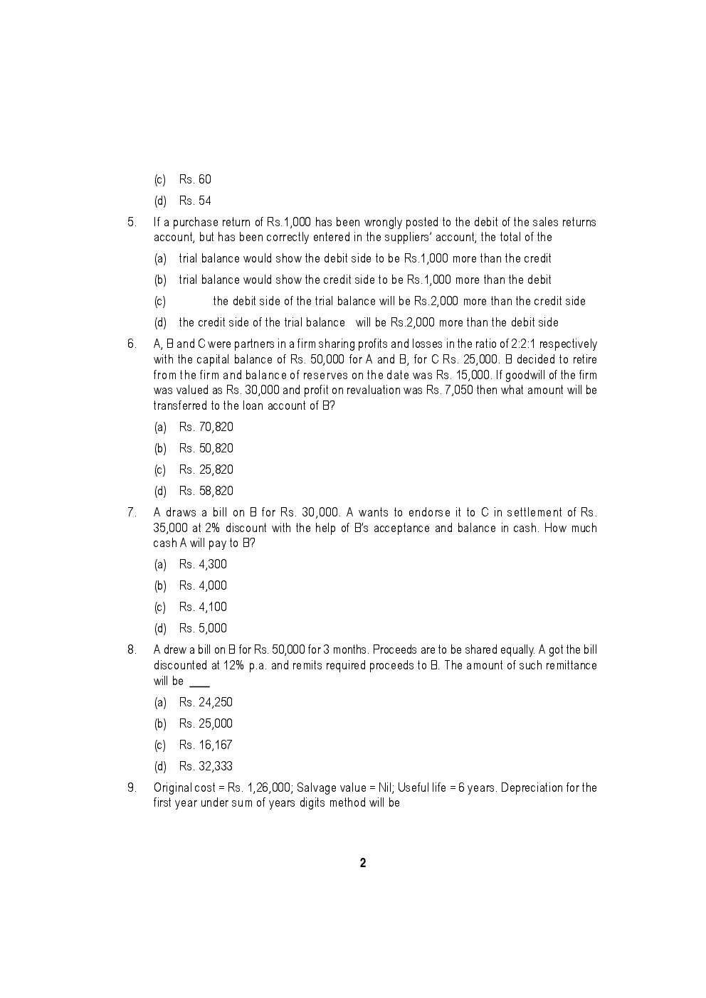 Study Material Mock Test Papers Question With Answers For CPT 2018 - Page 3