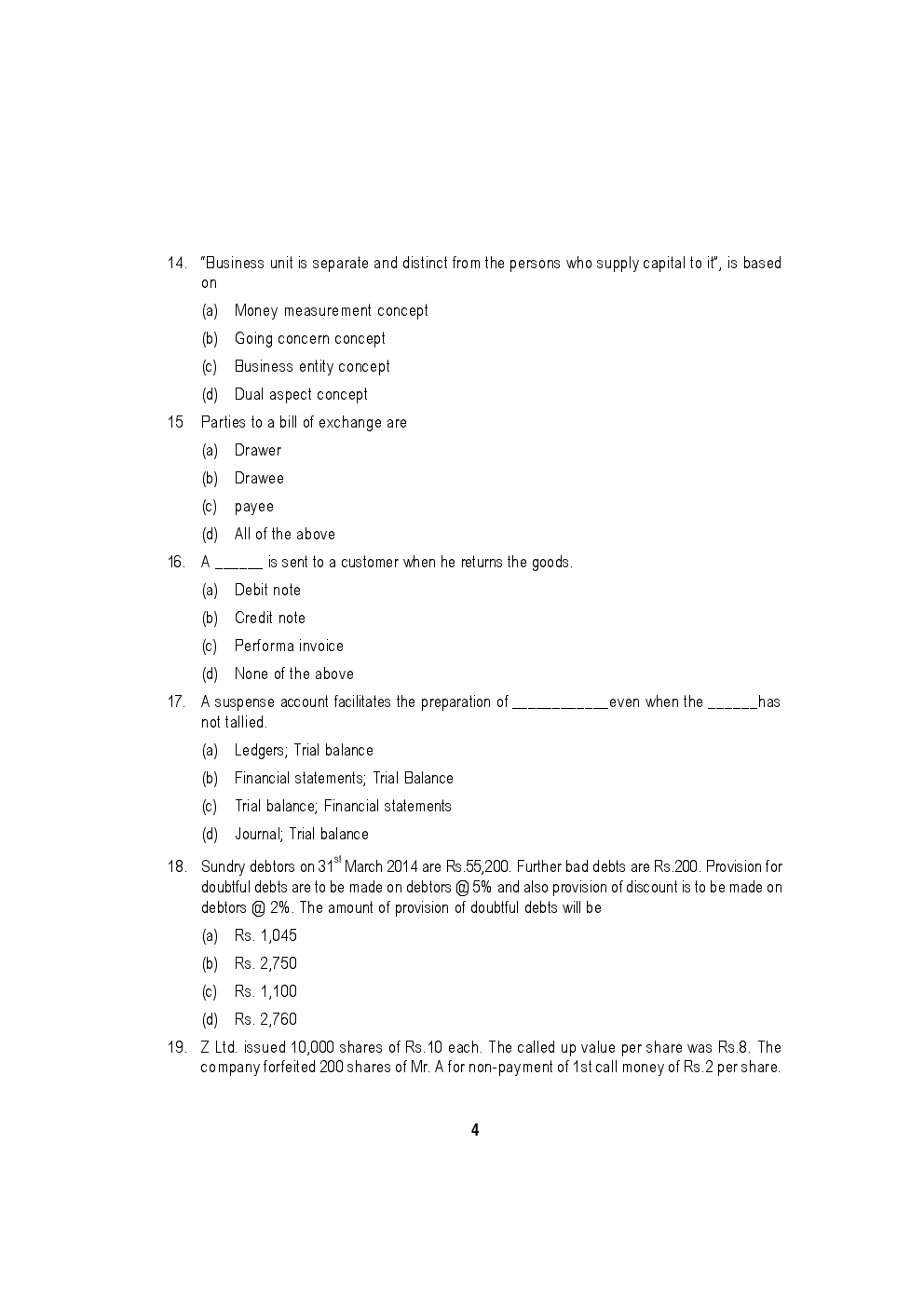 Study Material Mock Test Papers Question With Answers For CPT 2018 - Page 5