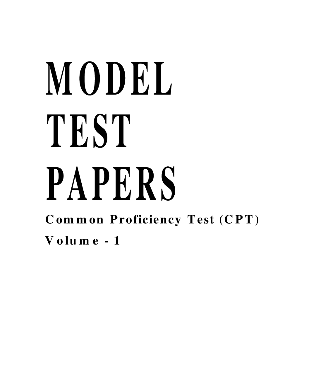 Study Material Model Test Papers Question With Answer Volume-I For CPT 2018 - Page 2