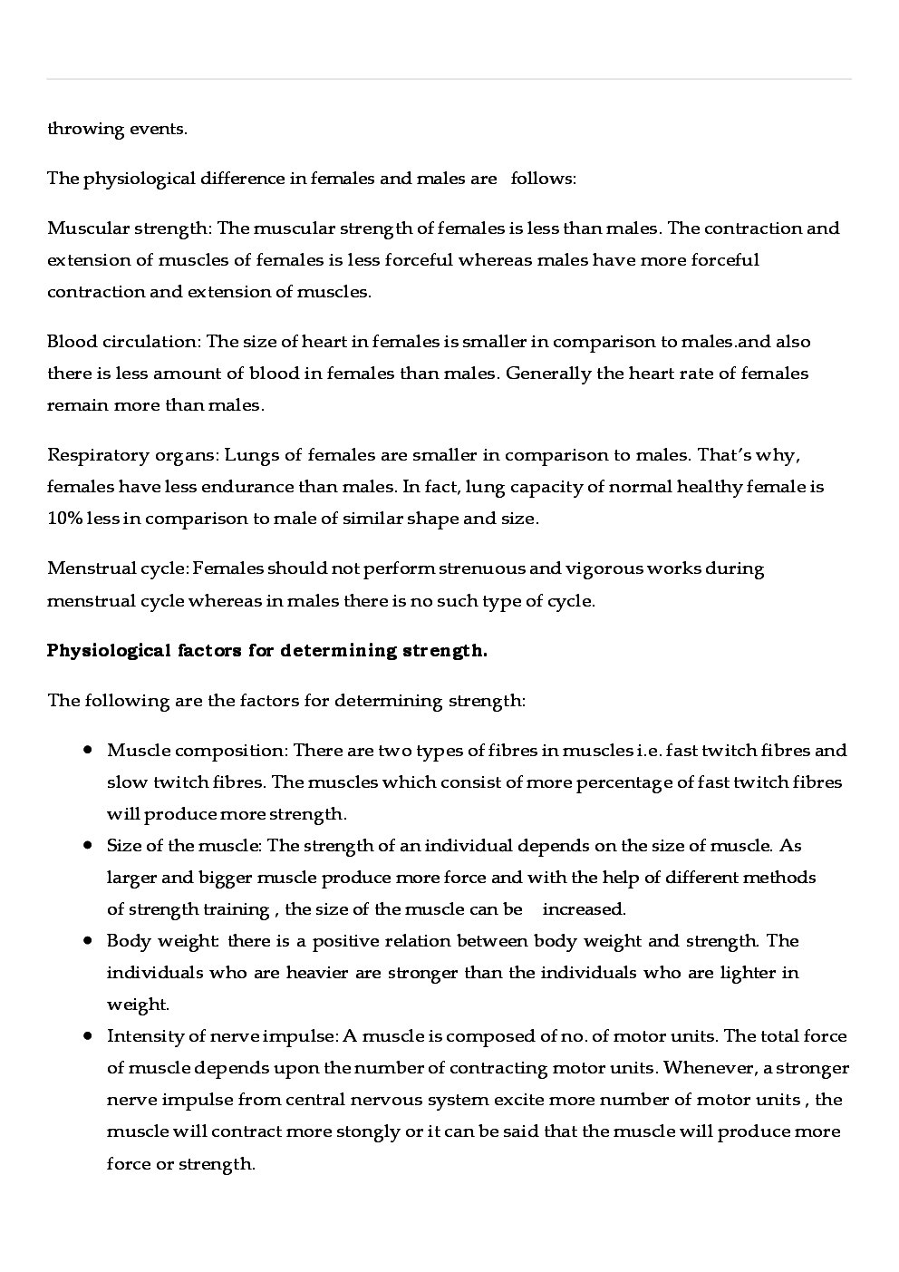 CBSE Class 12 Physical Education Revision Notes Physiology And Sport - Page 3