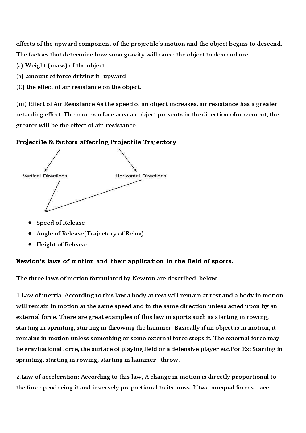 CBSE Class 12 Physical Education Revision Notes Kinesiology, Biomechanics & Sports - Page 3
