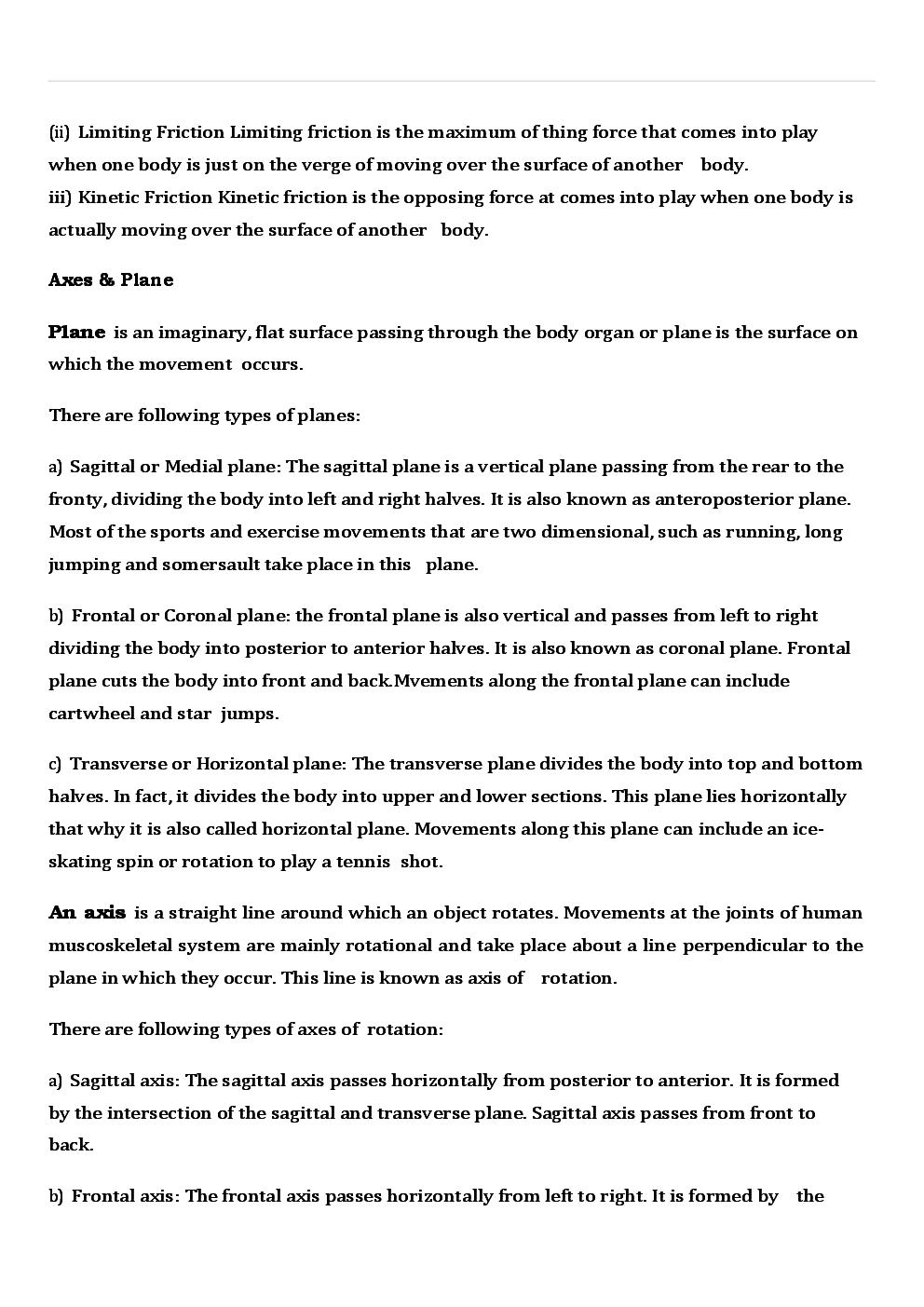 CBSE Class 12 Physical Education Revision Notes Kinesiology, Biomechanics & Sports - Page 5