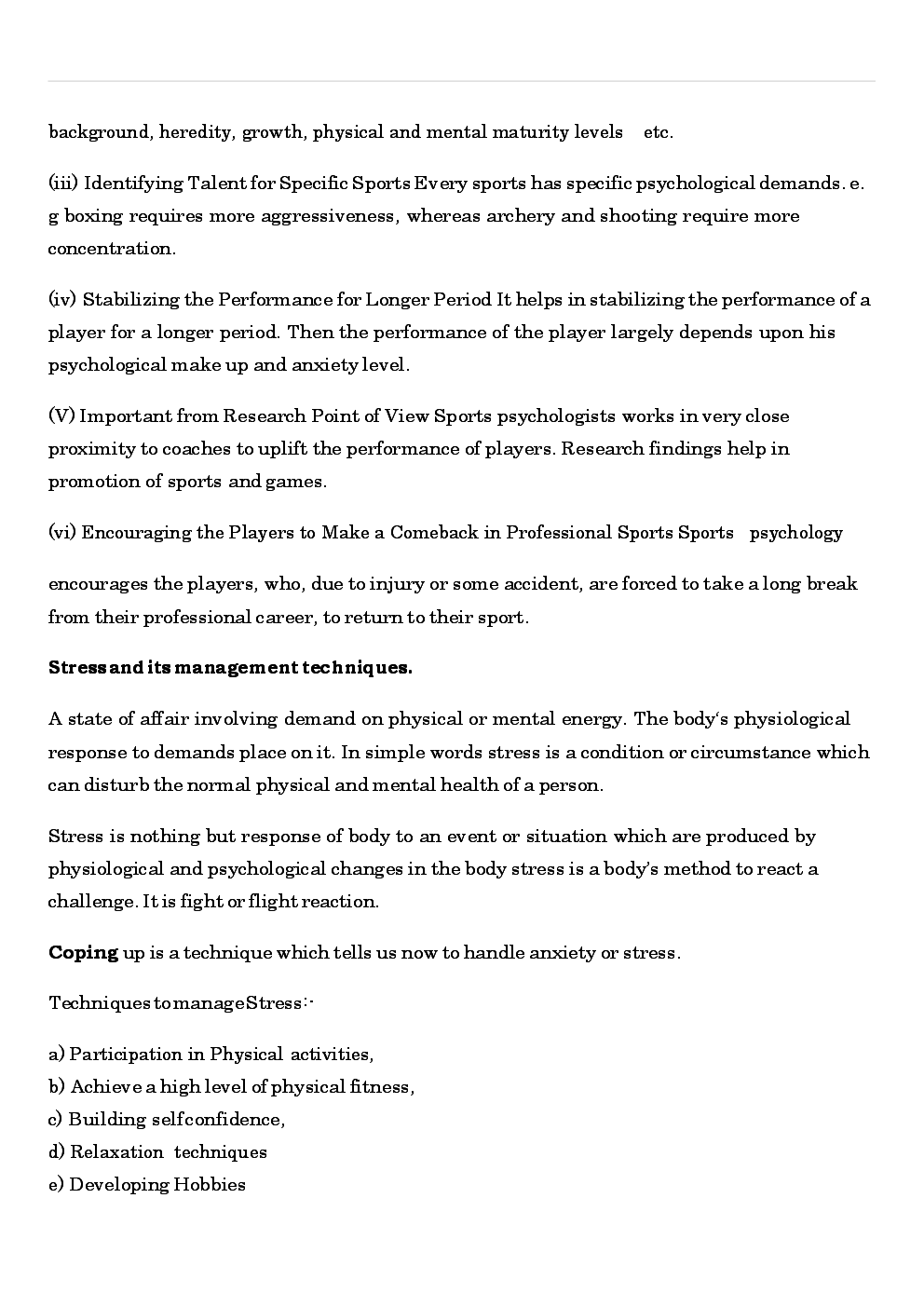 CBSE Class 12 Physical Education Revision Notes Psychology And Sports - Page 3