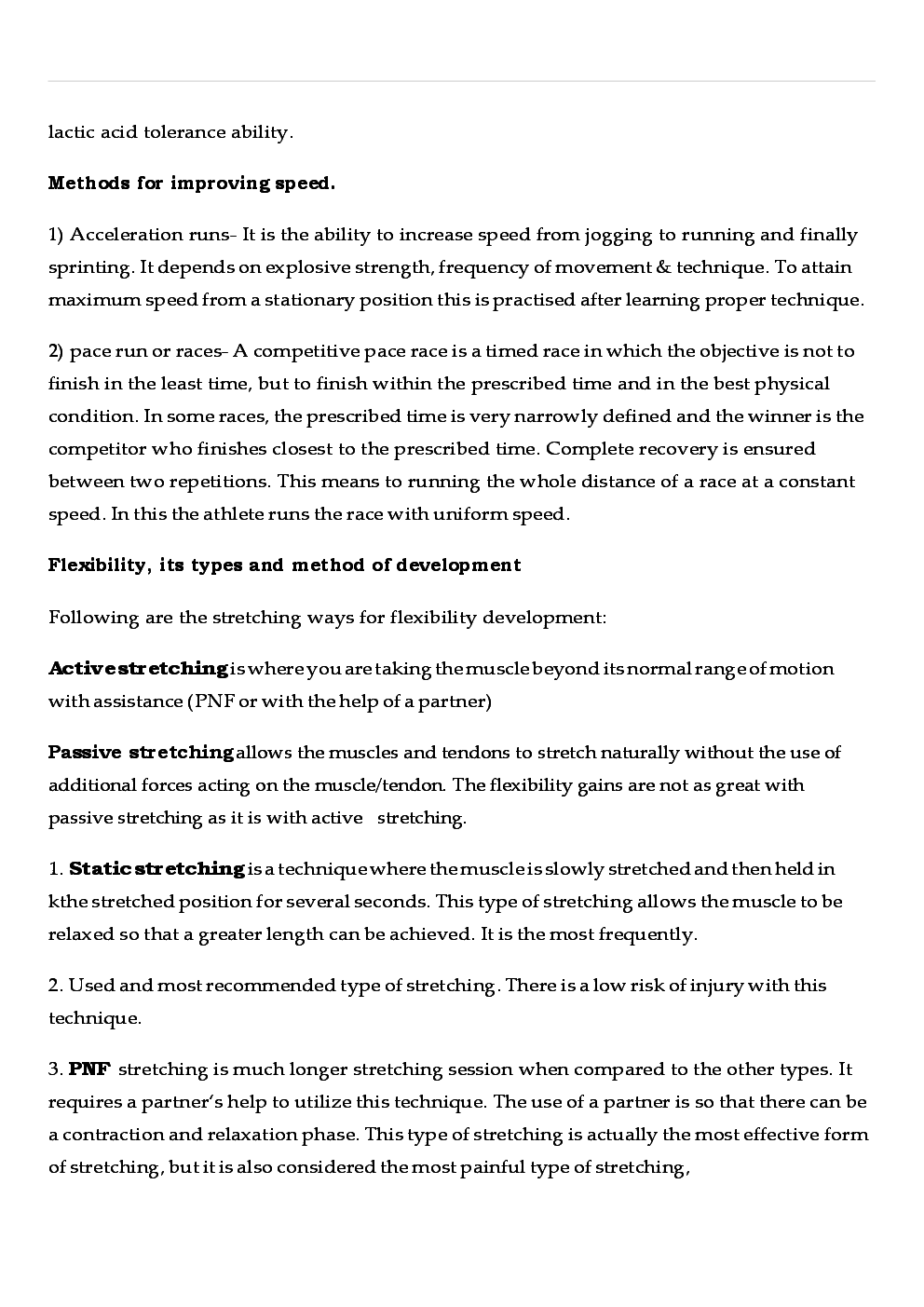 CBSE Class 12 Physical Education Revision Notes Training And Sports - Page 4