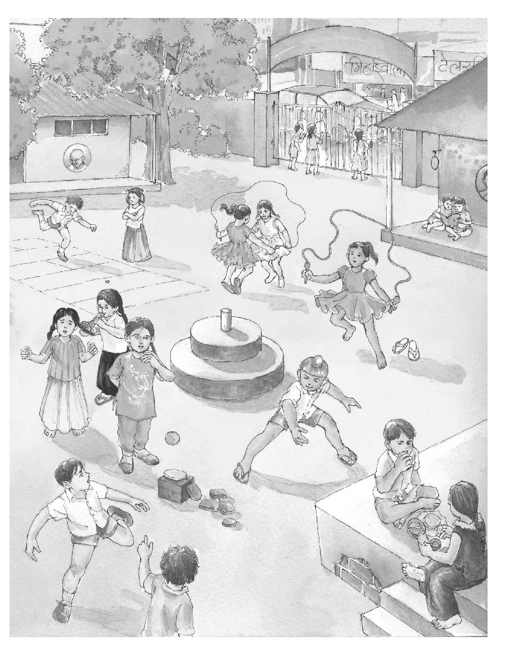 रिमझिम-१ पहली कक्षा के लिए हिंदी की पाठ्यपुस्तक - Page 4