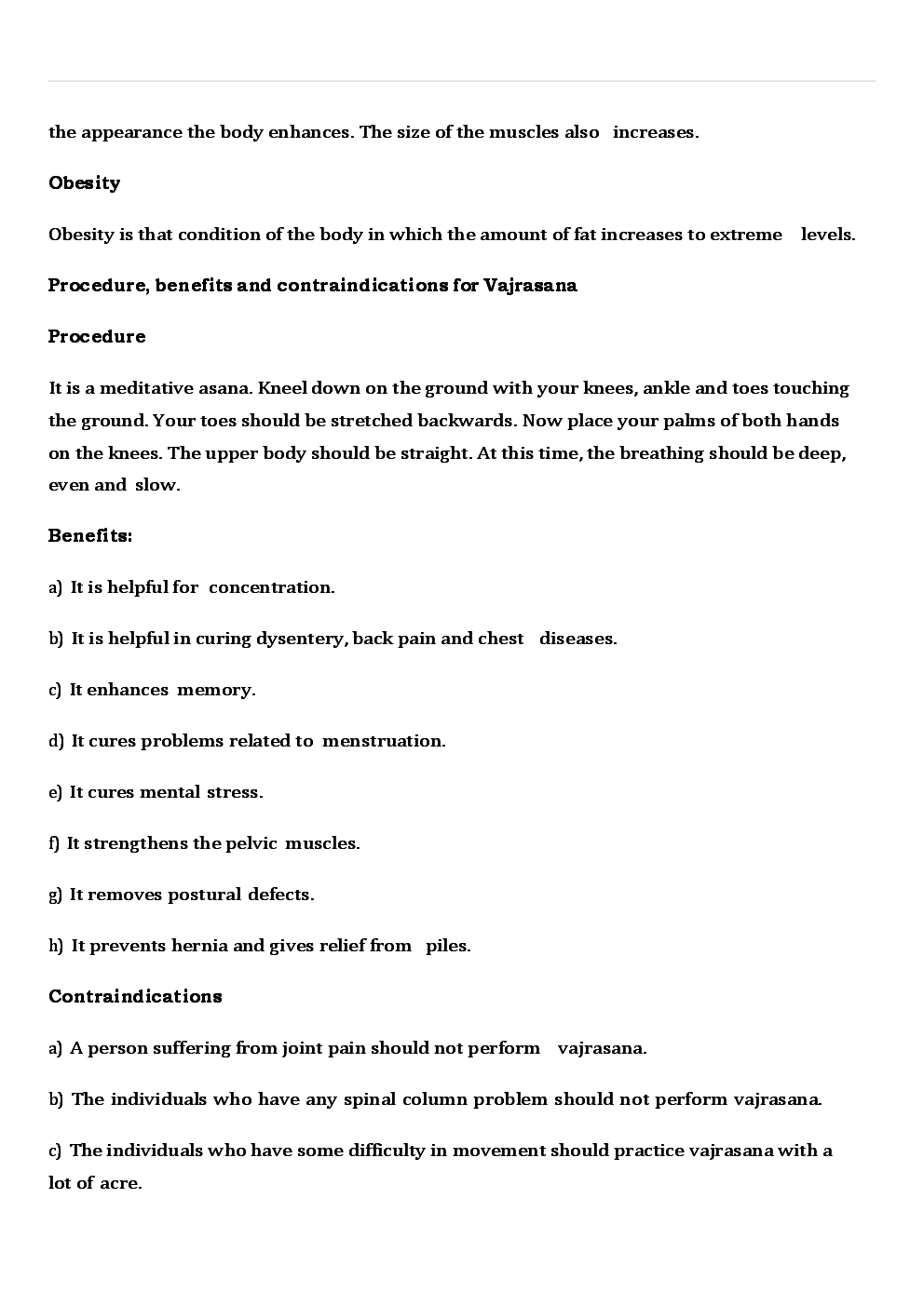 CBSE Class 12 Physical Education Revision Notes Yoga & Lifestyle - Page 3