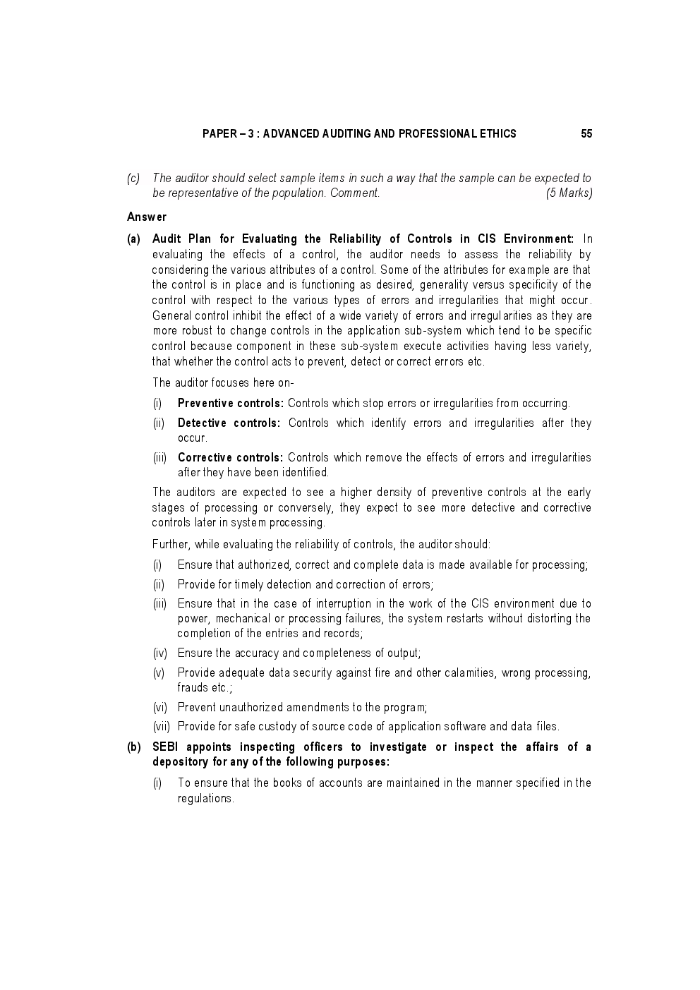 CA Final For Advanced Auditing And Professional Ethics Previous Year Paper Question With Answer 2018 - Page 5