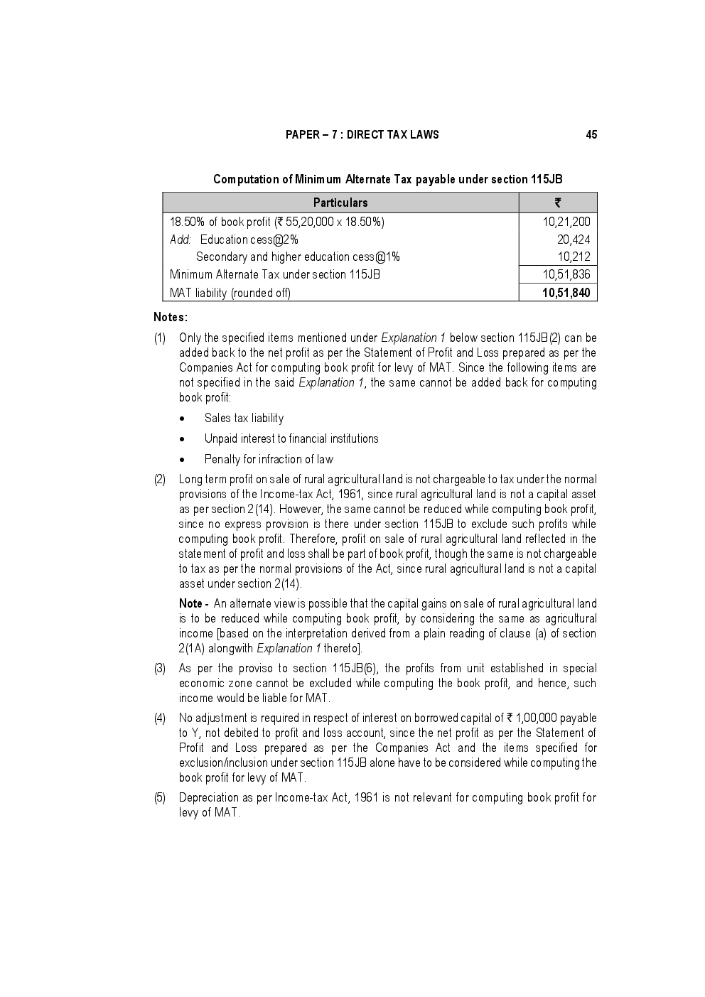 CA Final For Direct Tax Laws Previous Year Paper Question With Answer 2018 - Page 5