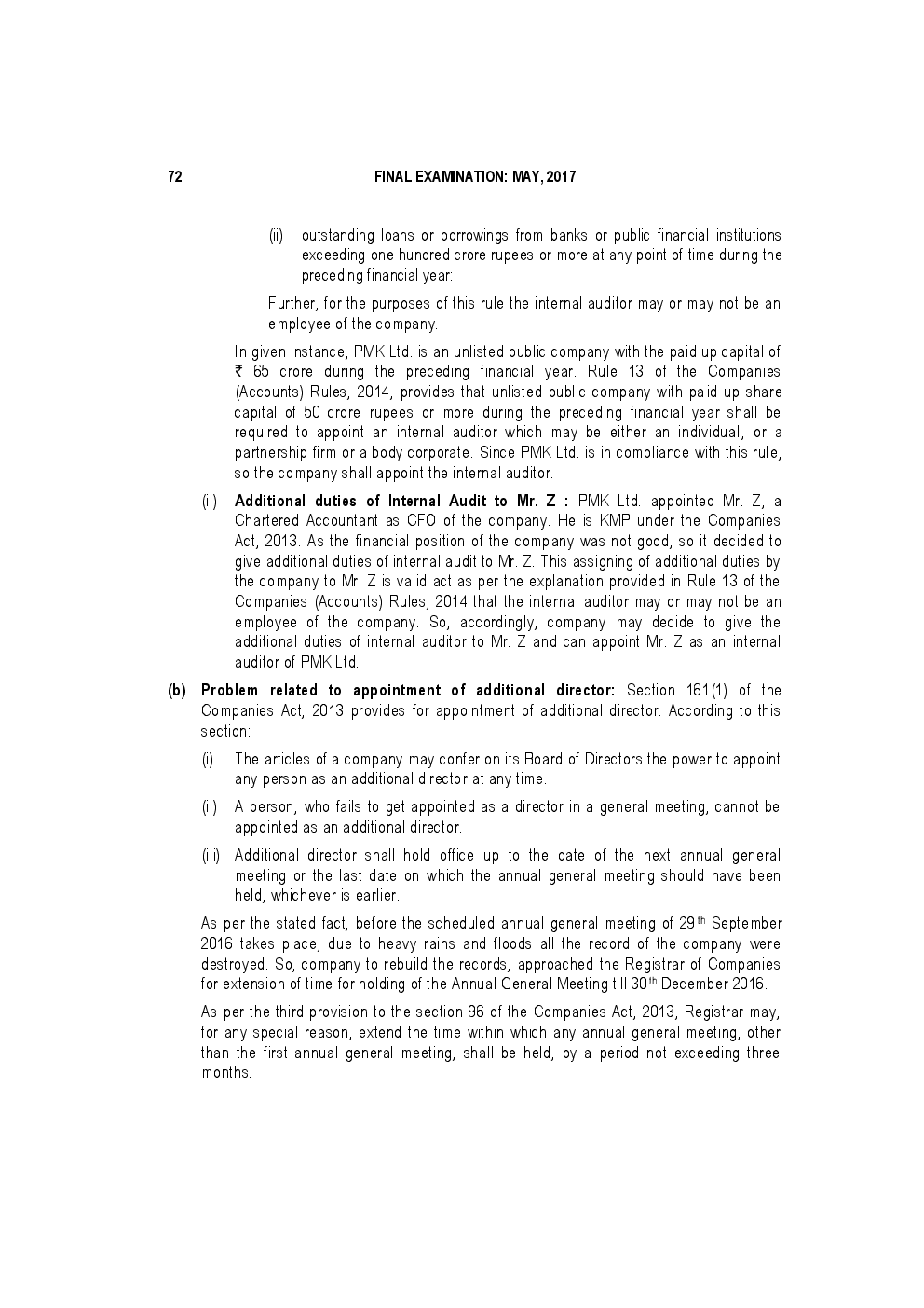 CA Final For Corporate And Allied Laws Previous Year Paper Question With Answer 2018 - Page 4