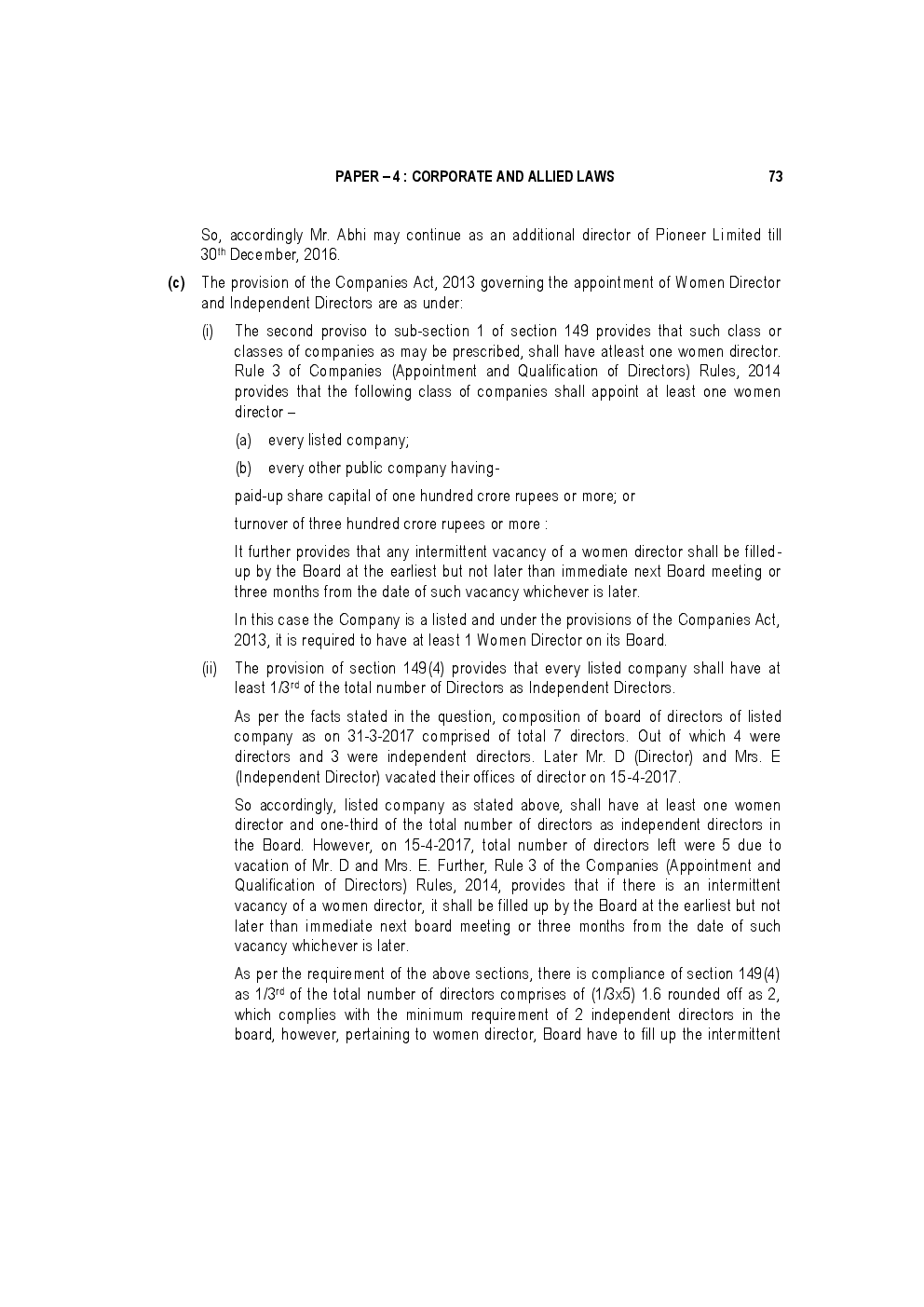 CA Final For Corporate And Allied Laws Previous Year Paper Question With Answer 2018 - Page 5