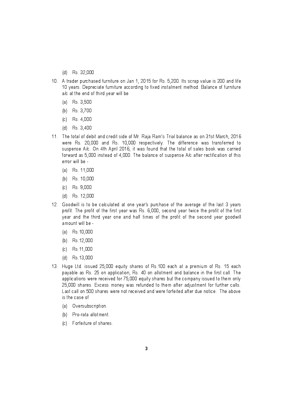 CPT December 2016 Previous Year Paper Question With Answer Series-II - Page 4