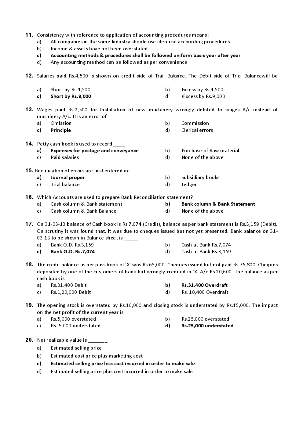 CPT December 2013 Previous Year Paper Question With Answer English - Page 3