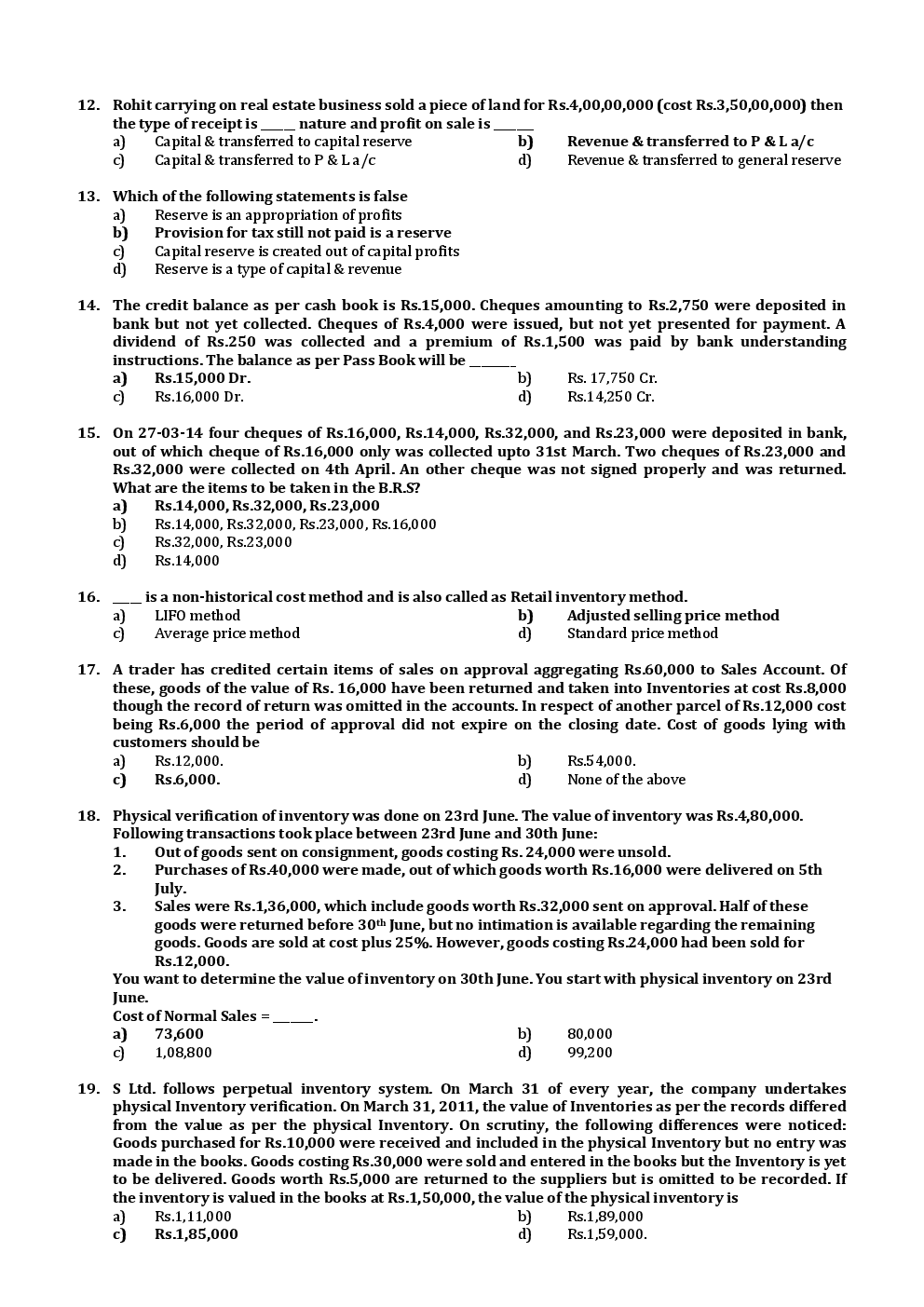 CPT December 2014 Previous Year Paper Question With Answer English - Page 3
