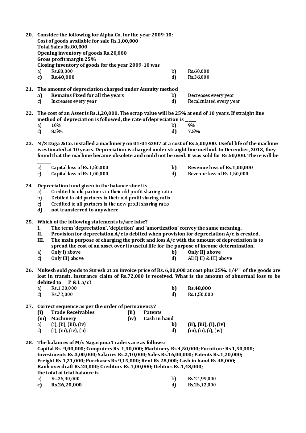 CPT December 2014 Previous Year Paper Question With Answer English - Page 4
