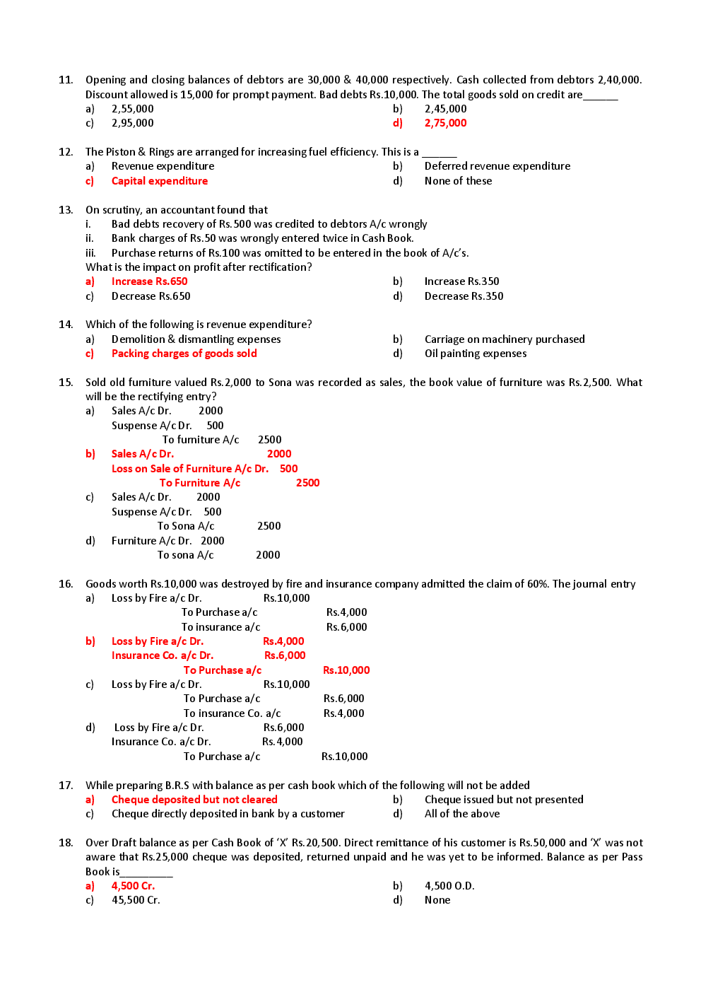 CPT June 2013 Previous Year Paper Question With Answer English - Page 3