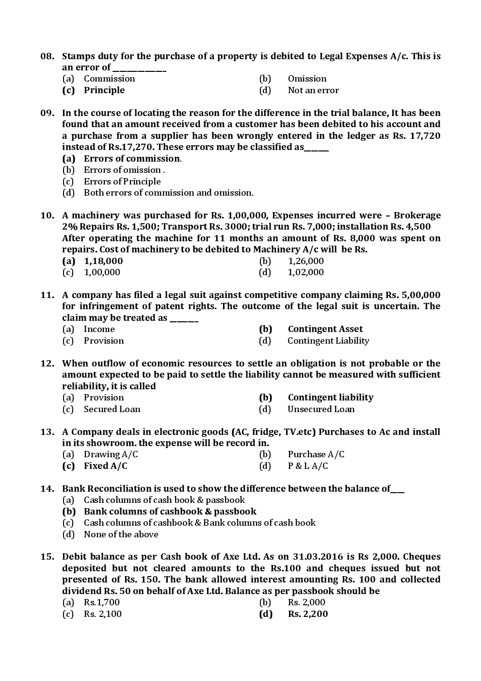 CPT June 2017 Previous Year Paper Question With Answer English - Page 3