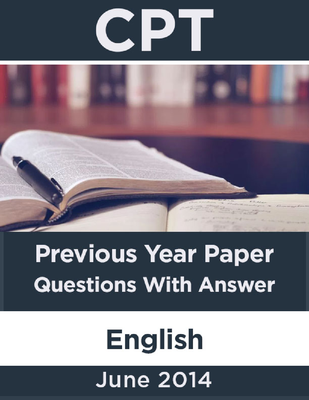 CPT June 2014 Previous Year Paper Question With Answer English - Page 1