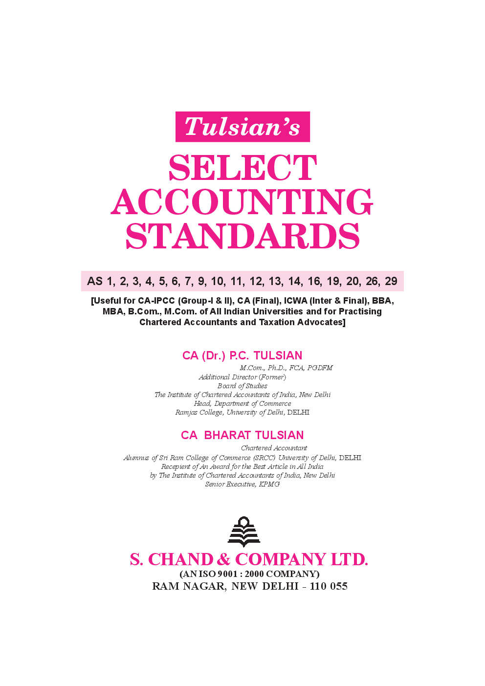 Download Schand Select Accounting Standards Book PDF Online2020