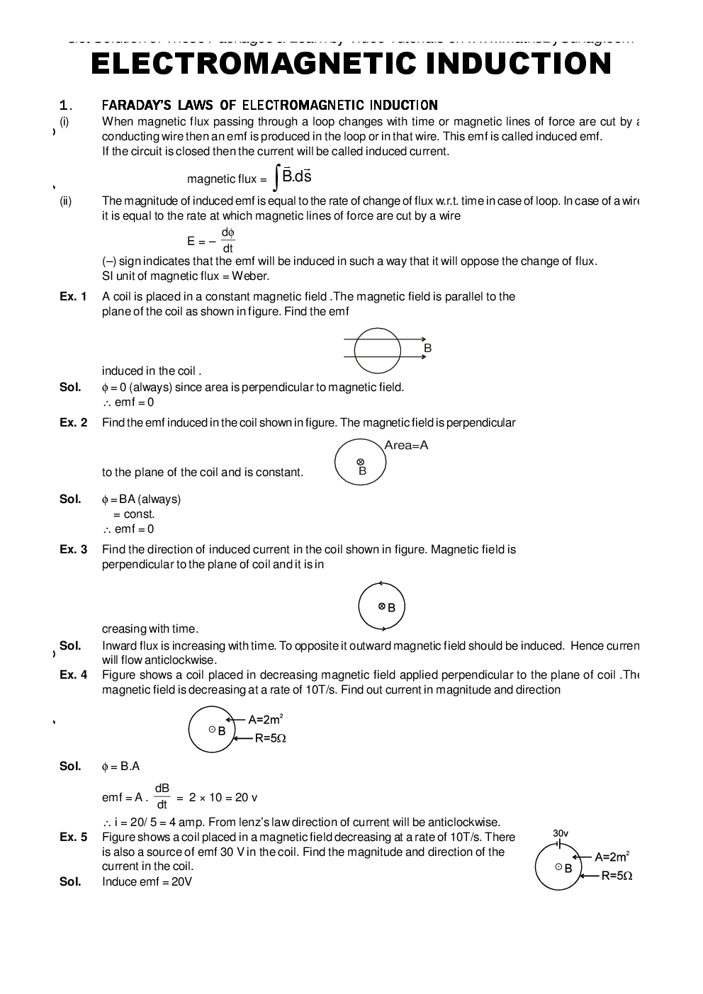 Electro Magnetic Induction - Page 2