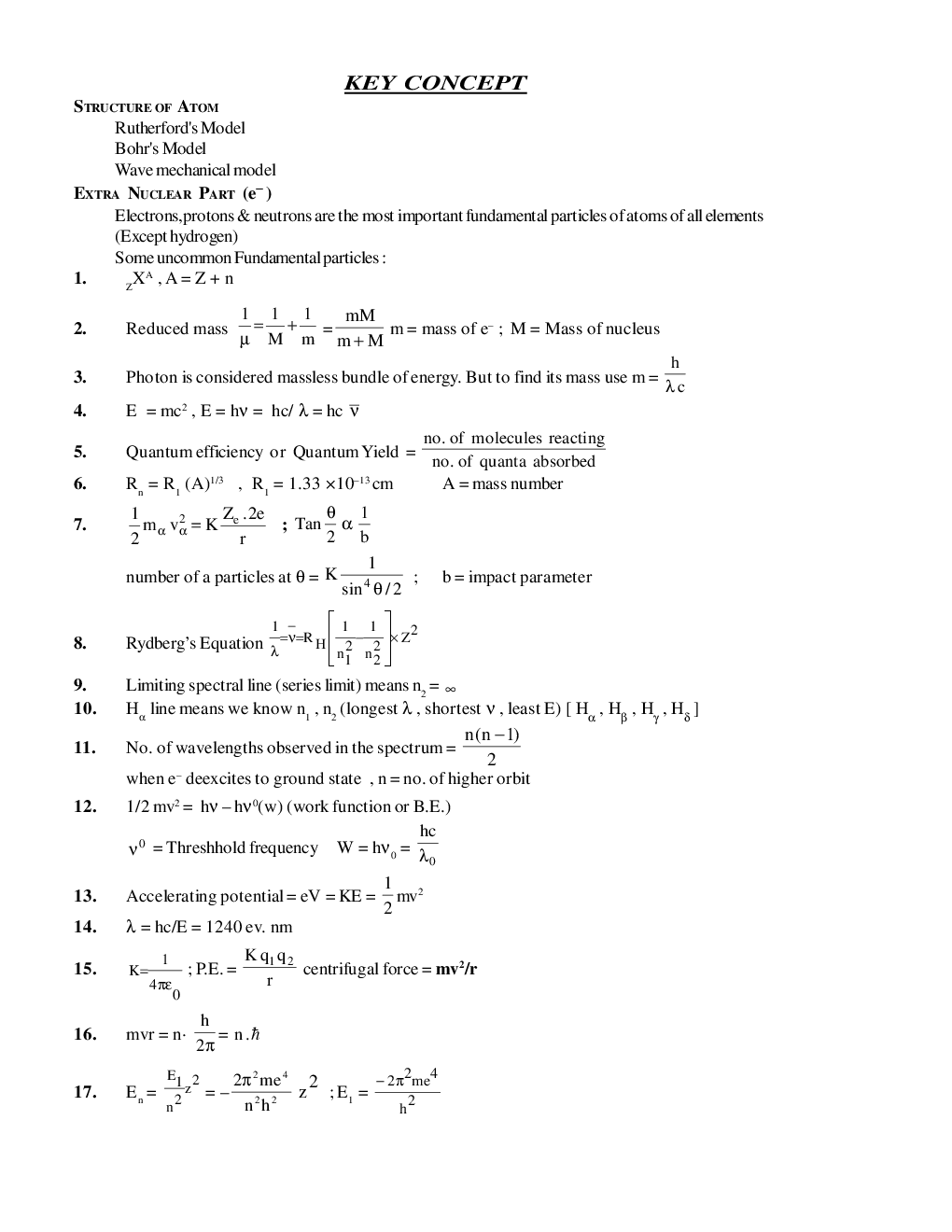 Atomic Structure & Nuclear Chemistry Equilibrium - Page 3