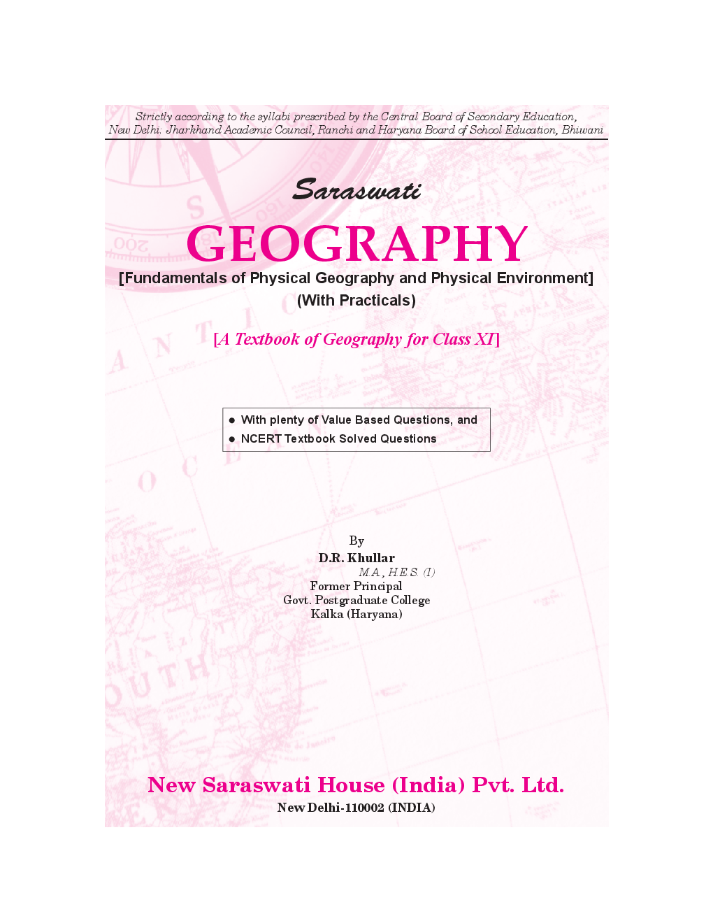 Download Class 11 Geography Book PDF 2020 by D R Khullar