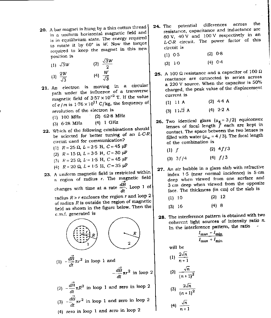 NEET Sample Papers With Answers 2018 Set 2 - Page 4