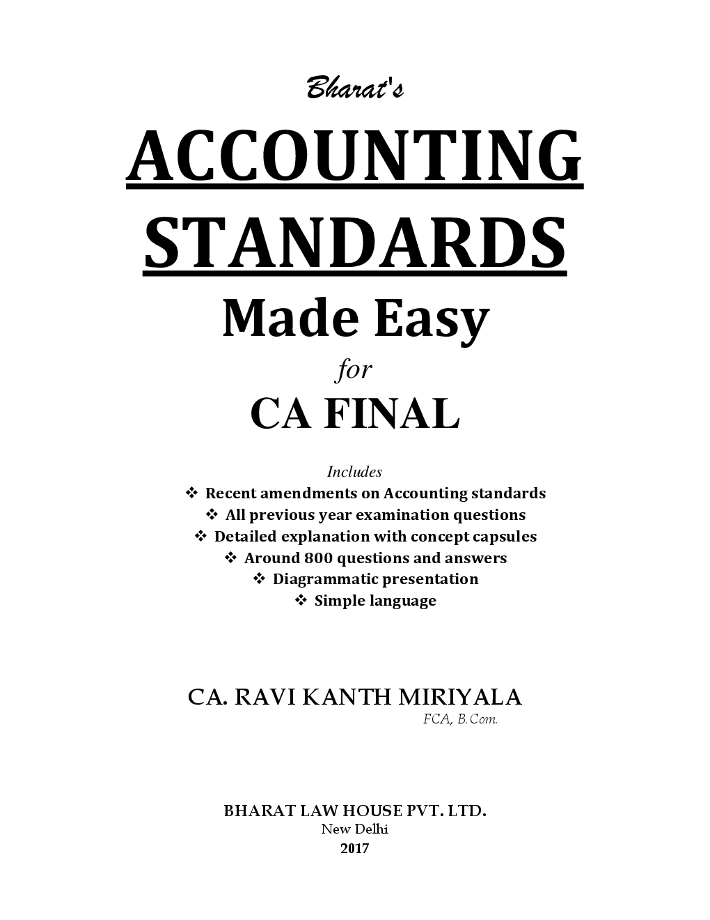 Accounting Standards Made Easy For CA Final (Old Syllabus For May / Nov. 2018) - Page 4