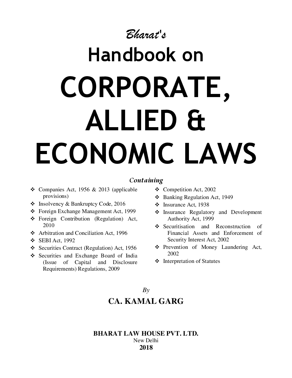 Handbook On Corporate, Allied & Economic Laws - Page 4