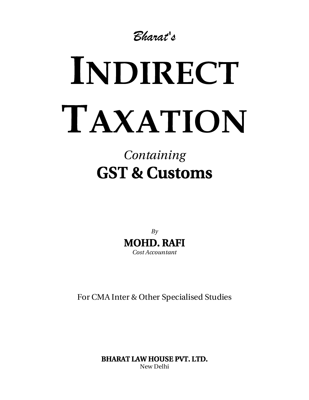 Indirect Taxation Containing GST & Customs - Page 4